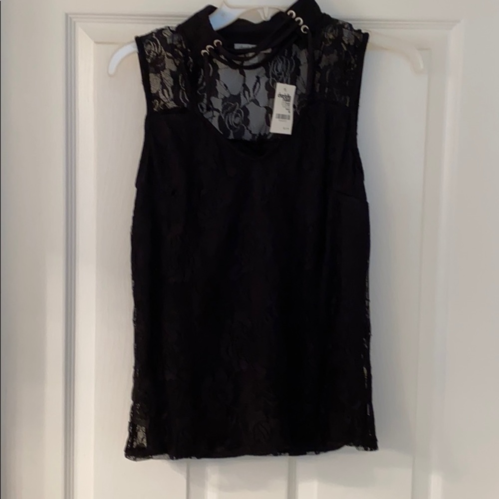 Charlotte Russe Black Lace Blouse